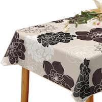 MEIWA テーブルクロス 120×150cm ハートフル 樹脂製 ムーラン ※2個以上から注文可能(販売価格は1個単位の価格)