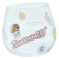 サンアート グラス 290ml ゆらゆらグラス SWIMMER コップ ガラス 日本製 RABBIT ※3個以上から注文可能(販売価格は1個単位の価格)