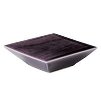 ミヤザキ食器 プレート 15.5cm 隠れ窯 神楽 高台 磁器 食器 和食器 美濃焼 日本製 パープル