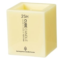 カメヤマ キャンドル M 6.7cm×7.8cm キューブキャンドル 約25時間 ※3個以上から注文可能(販売価格は1個単位の価格)