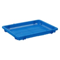 サンコープラスチック ワイドバスケット ハーフ 50.5×38.5cm ※4個以上から注文可能(販売価格は1個単位の価格)