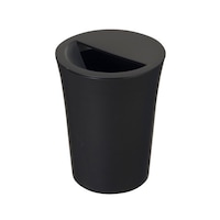 新輝合成 ゴミ箱 1.8L 丸型 ふた付き ユニード カクス ミニ ブラック ※5個以上から注文可能(販売価格は1個単位の価格)