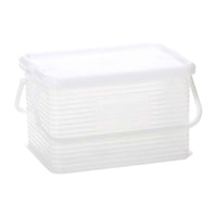 サンコープラスチック 収納ボックス S 幅29×奥行20×高さ16.8cm コンテナ 取っ手付き ※3個以上から注文可能(販売価格は1個単位の価格)