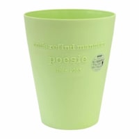 八幡化成 ゴミ箱 ポエジー 10L フタなし 丸型 グリーン ※2個以上から注文可能(販売価格は1個単位の価格)