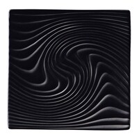 ミヤザキ食器 プレート 20cm 正角皿 M.STYLE アンビエンテ TEIEN ストーンウェア ブラック ※3個以上から注文可能(販売価格は1個単位の価格)