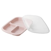 エヌ・エレファント &NE ランチプレート フタ付き 26cm Rakura プラスチック 日本製 ピンク ※2個以上から注文可能(販売価格は1個単位の価格)