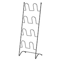 不二貿易 スリッパラック 4足分 ワイヤー スチール ブラック ※2個以上から注文可能(販売価格は1個単位の価格)