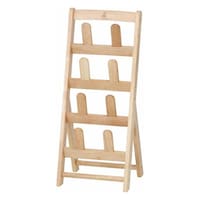 不二貿易 スリッパラック 4足分 ボヌール 木製