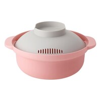 エヌ・エレファント &NE 楽チン!レンジ鍋 Recopo 電子レンジ調理器 日本製 ピンク ※3個以上から注文可能(販売価格は1個単位の価格)