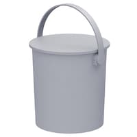 JEJアステージ バケツ ふた付き フェルマー 15L 座れる 収納 ライトグレー ※2個以上から注文可能(販売価格は1個単位の価格)