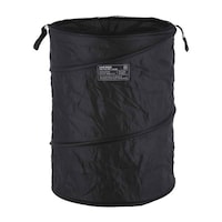 不二貿易 ランドリーバスケット 折りたたみ ラウンド ブラック ※4個以上から注文可能(販売価格は1個単位の価格)