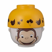 サンアート 汁椀 茶碗 セット ミニ おさるのジョージ 磁器 プラスチック ※2個以上から注文可能(販売価格は1個単位の価格)