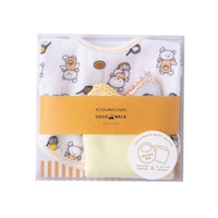 ウェーブ ギフトセット こぐまちゃん ミニギフトBOX スタイ ハンカチ 2枚 出産祝い オフホワイト ※2個以上から注文可能(販売価格は1個単位の価格)