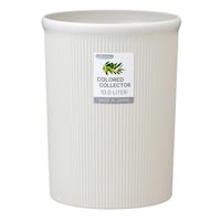 岩崎工業 ゴミ箱 10L カラードコレクター M ホワイト ※6個以上から注文可能(販売価格は1個単位の価格)