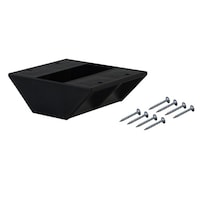 平安伸銅 棚受 ダブル LABRICO ラブリコ DIY パーツ 2×4材 棚 ラック 同色1セット マットブラック ※3個以上から注文可能(販売価格は1個単位の価格)