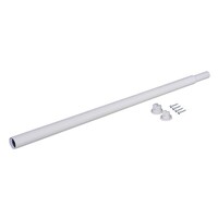 平安伸銅 伸縮ロッド M LABRICO ラブリコ アイアン 幅70から110cm ホワイト ※2個以上から注文可能(販売価格は1個単位の価格)