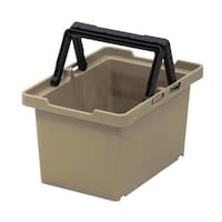 JEJアステージ 収納バスケット セパレートバスケット45 持ち手付き サンドベージュ ※5個以上から注文可能(販売価格は1個単位の価格)