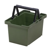 JEJアステージ 収納バスケット セパレートバスケット45 持ち手付き グリーン ※5個以上から注文可能(販売価格は1個単位の価格)