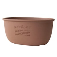 八幡化成 プランター エコプランターオーバル 幅48.8cm 木粉入り 素焼き ※2個以上から注文可能(販売価格は1個単位の価格)