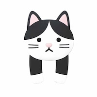 東洋ケース フック 吸着 スティッキーフックポケット アニマル ハチワレ ※3個以上から注文可能(販売価格は1個単位の価格)