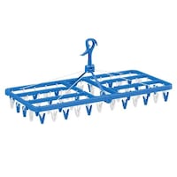東和産業 洗濯ハンガー ネオスール ウルトラジャンボ角ハンガー 54ピンチ ブルー ※2個以上から注文可能(販売価格は1個単位の価格)