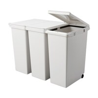 アスベル ゴミ箱 60L 20L×3分別 キッチンジョイント ホワイト