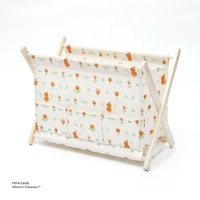 東洋ケース バスケット ムーミンシリーズ チューリップ リビングバスケット 幅43×奥行24×高さ32.5cm ホワイト ※2個以上から注文可能(販売価格は1個単位の価格)