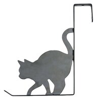 東洋ケース ドアフック キャットドアフック うずうず ねこ スチール クロ ※2個以上から注文可能(販売価格は1個単位の価格)