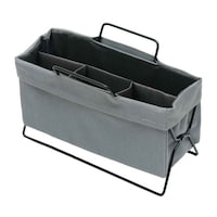 東洋ケース 卓上収納 卓上マルチラック 折りたたみ ファブリック グレー ※2個以上から注文可能(販売価格は1個単位の価格)