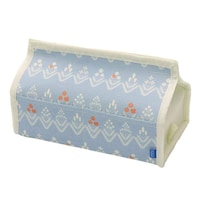 東洋ケース ティッシュケース moinoモイノ ポケット付き 北欧柄 ブルー ※3個以上から注文可能(販売価格は1個単位の価格)