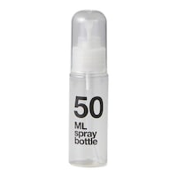 ナカジマ スプレーボトル 50ml ナンバー クリア ※4個以上から注文可能(販売価格は1個単位の価格)