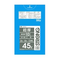 ハウスホールド ゴミ袋 45L 80×65cm 厚さ0.05mm 10枚入 青 GT41 ※7個以上から注文可能(販売価格は1個単位の価格)