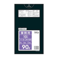 ハウスホールド ゴミ袋 90L 100×90cm 厚さ0.05mm 10枚入 黒半透明 GR97 ※5個以上から注文可能(販売価格は1個単位の価格)