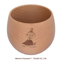 籐芸 タンブラー 120ml ムーミン 木製 リトルミイ ※2個以上から注文可能(販売価格は1個単位の価格)