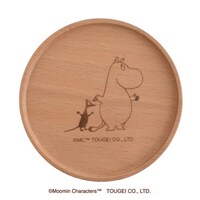 籐芸 コースター 9cm ムーミン 木製 ムーミン ※3個以上から注文可能(販売価格は1個単位の価格)