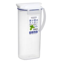 岩崎工業 ピッチャー 2L 冷水筒 耐熱 ワンプッシュ プラスチック K1266 ホワイト ※6個以上から注文可能(販売価格は1個単位の価格)