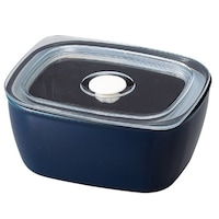 HAKOYA 保存容器 450ml さっと洗える保存容器 M 450 ネイビー ※2個以上から注文可能(販売価格は1個単位の価格)