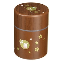 HAKOYA 茶筒 250ml 茶筒丸 小 木目ハンコうさぎ HAKOYA ※2個以上から注文可能(販売価格は1個単位の価格)