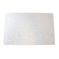 MEIWA ランチョンマット 44×29cm 無地 抗ウイルス 塩化ビニル樹脂 グレー ※5個以上から注文可能(販売価格は1個単位の価格)