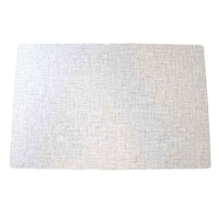 MEIWA ランチョンマット 50×33cm 大判 無地 抗ウイルス 塩化ビニル樹脂 グレー ※4個以上から注文可能(販売価格は1個単位の価格)