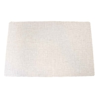 MEIWA ランチョンマット 50×33cm 大判 無地 抗ウイルス 塩化ビニル樹脂 ベージュ ※4個以上から注文可能(販売価格は1個単位の価格)