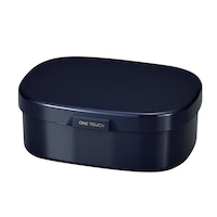 HAKOYA お弁当箱 さっと洗えるお弁当箱 M 1段 600ml ネイビー ※2個以上から注文可能(販売価格は1個単位の価格)