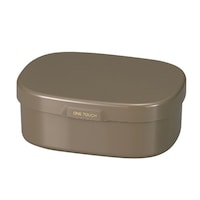 HAKOYA お弁当箱 さっと洗えるお弁当箱 M 1段 600ml グレー ※2個以上から注文可能(販売価格は1個単位の価格)