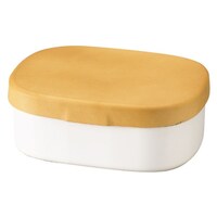 HAKOYA お弁当箱 木目ワンタッチランチ M 1段 600ml サンドベージュ ※2個以上から注文可能(販売価格は1個単位の価格)