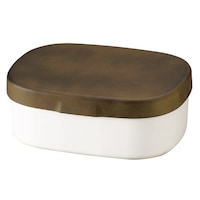 HAKOYA お弁当箱 木目ワンタッチランチ M 1段 600ml リーフグリーン ※2個以上から注文可能(販売価格は1個単位の価格)