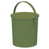 JEJアステージ バケツ ふた付き フェルマー 15L 座れる 収納 グリーン ※2個以上から注文可能(販売価格は1個単位の価格)