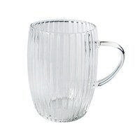 ワールド・クリエイト マグカップ 220ml プリーツマグ 耐熱ガラス ※2個以上から注文可能(販売価格は1個単位の価格)