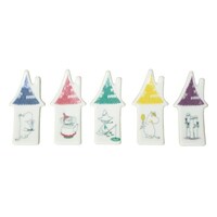 ワールド・クリエイト 箸置き 5個入り ギフトセット 6.5cm ムーミンハウス 磁器 波佐見焼