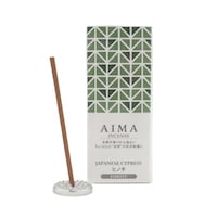 AIMA お香 15本入 香立て入 リラックス ひのき ※3個以上から注文可能(販売価格は1個単位の価格)