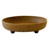 八幡化成 受け皿 エコプレート丸型 5号 木粉入り ナチュラル ※9個以上から注文可能(販売価格は1個単位の価格)
